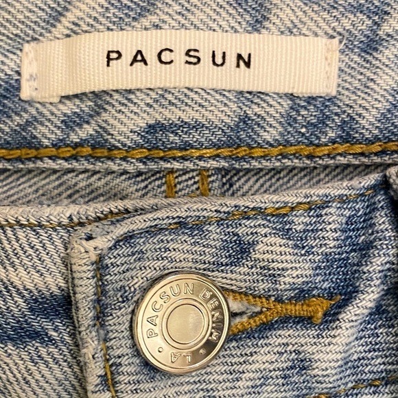 Pacsun Sz 25 (3) '90s Boyfriend Jeans High Rise Straight Leg Women’s Distressed - Picture 5 of 12